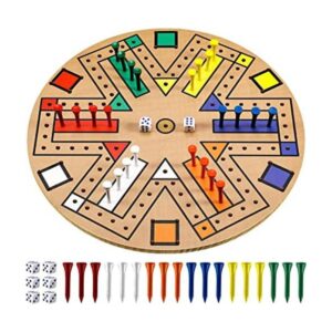 Juego de mesa de pista rápida de madera de 3 a 6 jugadores