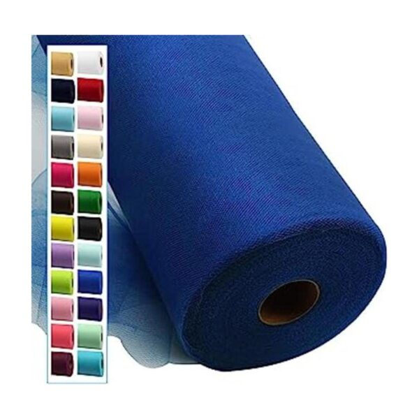 Rollos de tela de tul azul rey de 54 pulgadas por 40_1