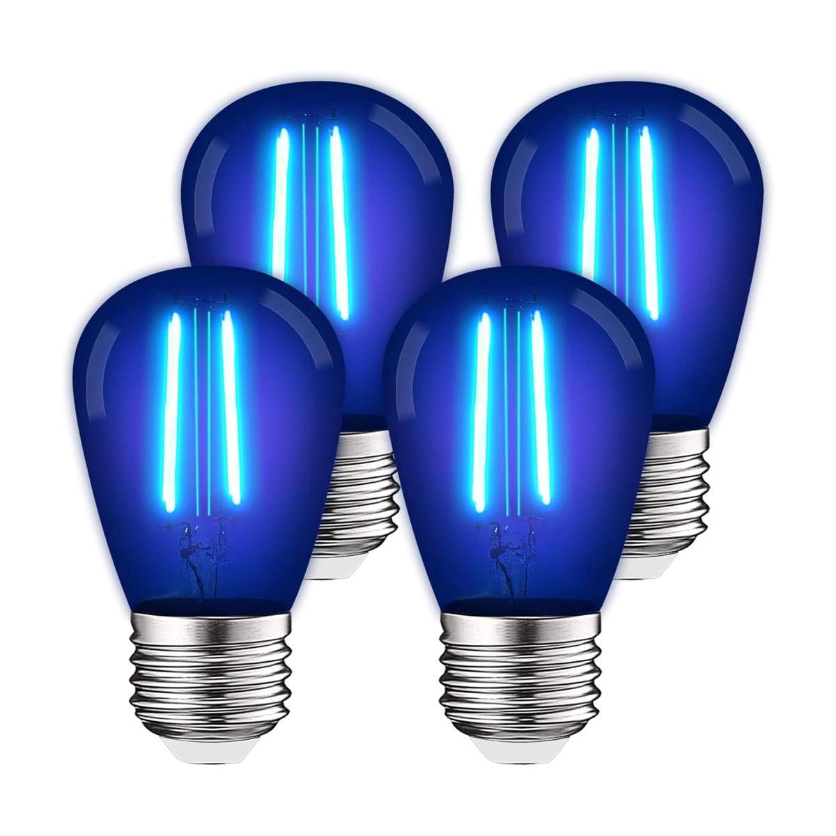 Luxrite S14 Edison Bombilla LED azul 0.5 W bombillas