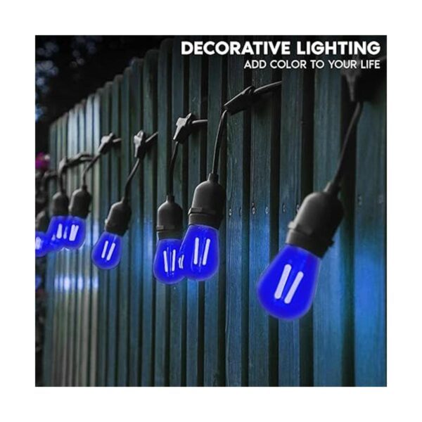 Luxrite S14 Edison Bombilla LED azul 0.5 W bombillas_2