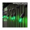 Luxrite Bombilla LED verde S14 Edison de 0.5 W bombillas_2