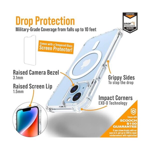 Scooch Funda para iPhone 14 compatible con MagSafe_4