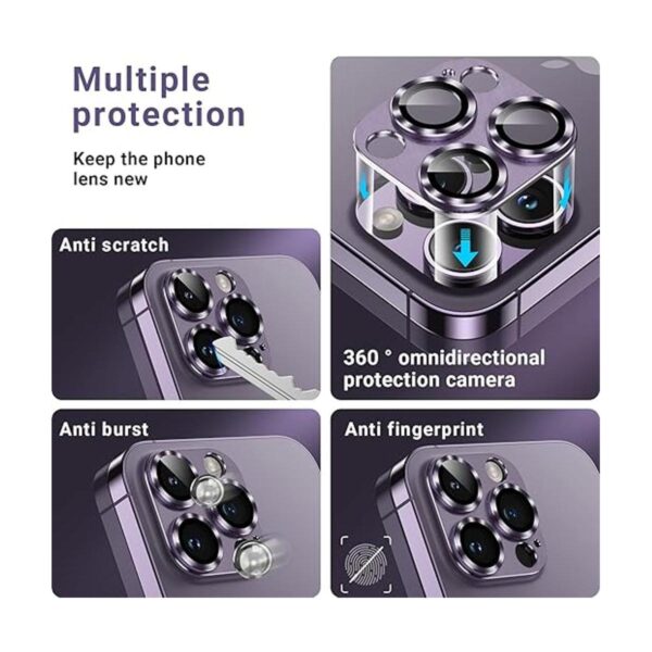 Paquete de 2 Protector de lente de cámara para iPhone 14_5