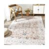 JINCHAN Alfombra persa vintage de 6 x 9 pulgadas