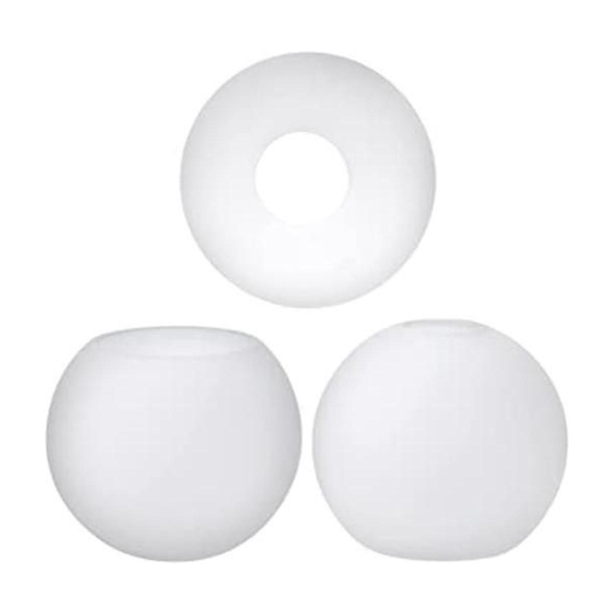 GoldSwift Paquete de 3 globos de vidrio esmerilado