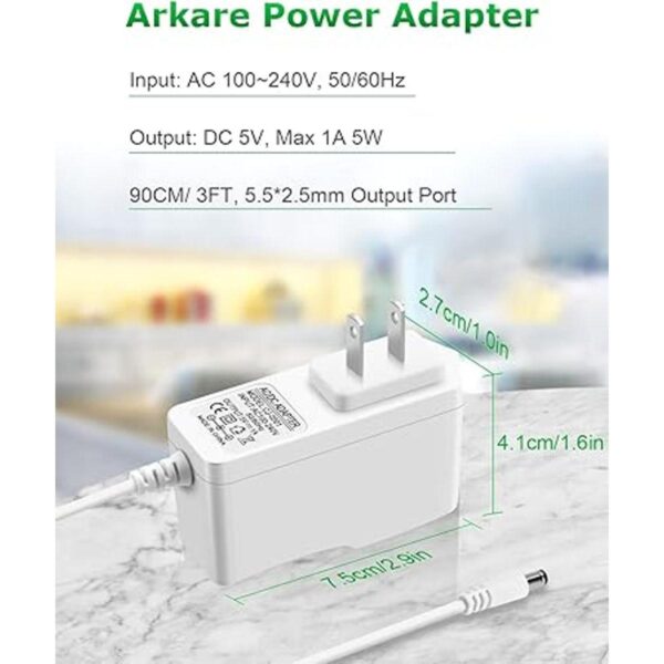 Adaptador de fuente de alimentación de 5 V 1 A Arkare DC_5