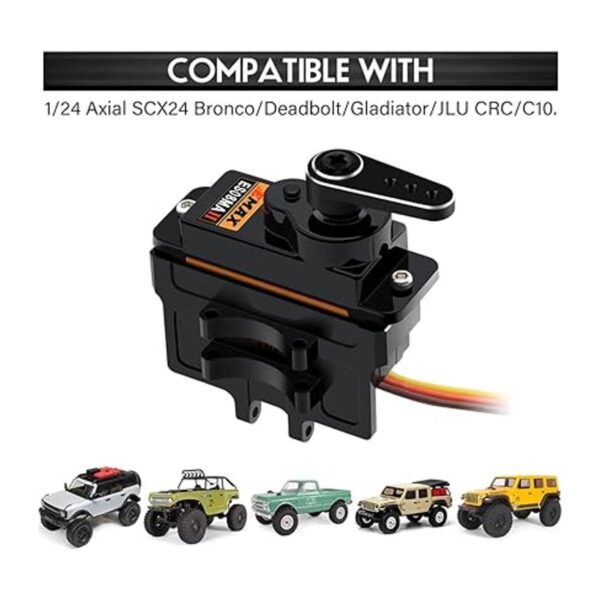 EPINON Para AXIAL SCX24 Servo Metal Gear EMAX Servo de