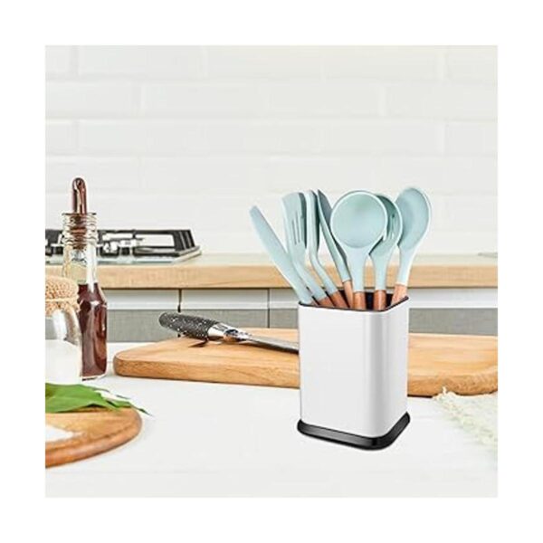 Soporte de utensilios de cocina de acero inoxidable para