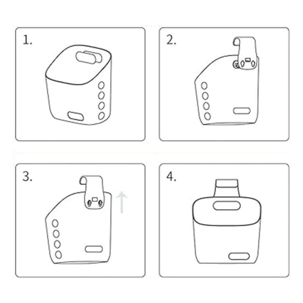Cesta de ducha colgante de 3 piezas organizador portátil