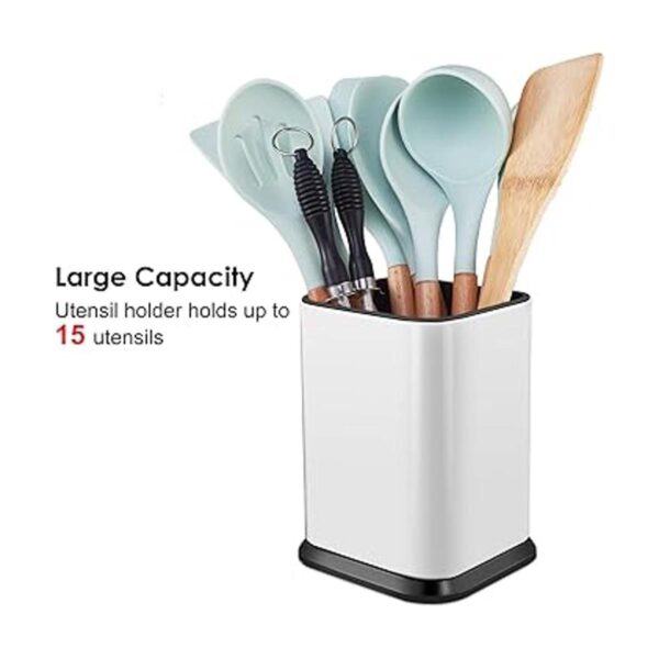 Soporte de utensilios de cocina de acero inoxidable para