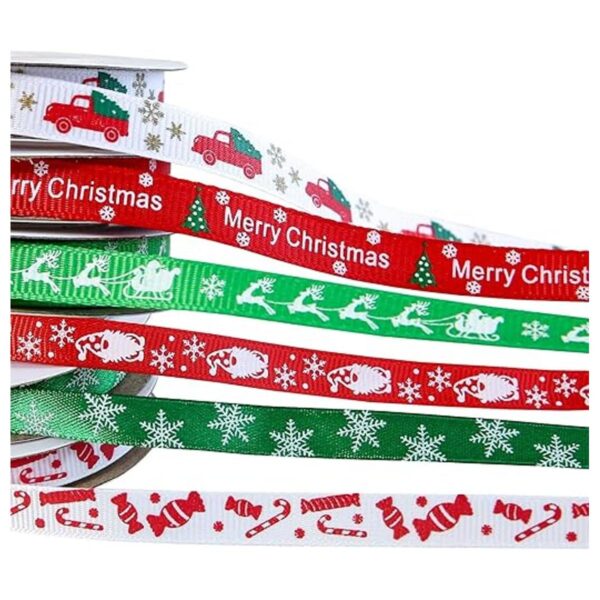 Cinta de Navidad de 60 yardas de 38 pulgadas para