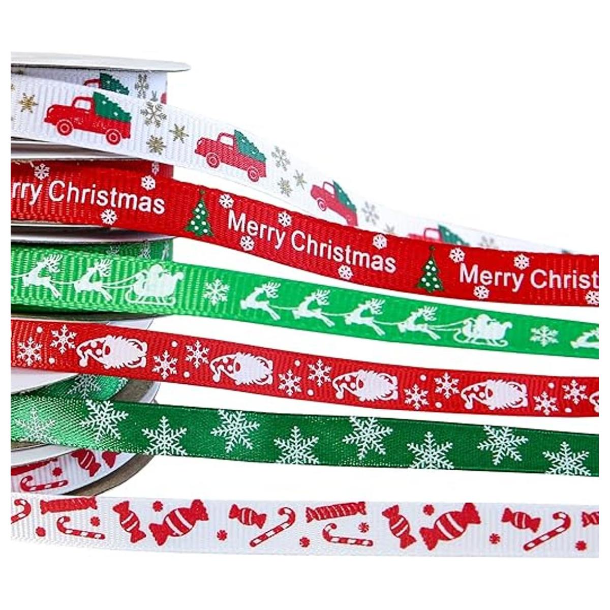 Cinta de Navidad de 60 yardas de 38 pulgadas para