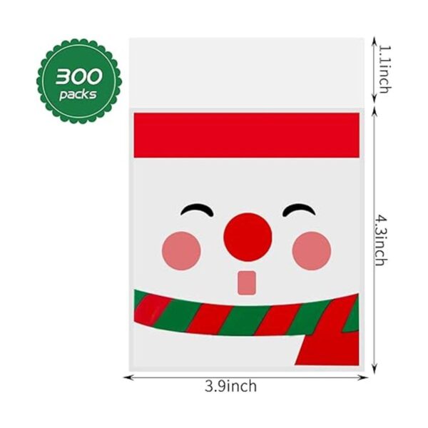 150 bolsas de celofán de Navidad bolsas de galletas de