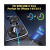 Cargador USB de 12 V para automóvil paquete de 2 metal_3