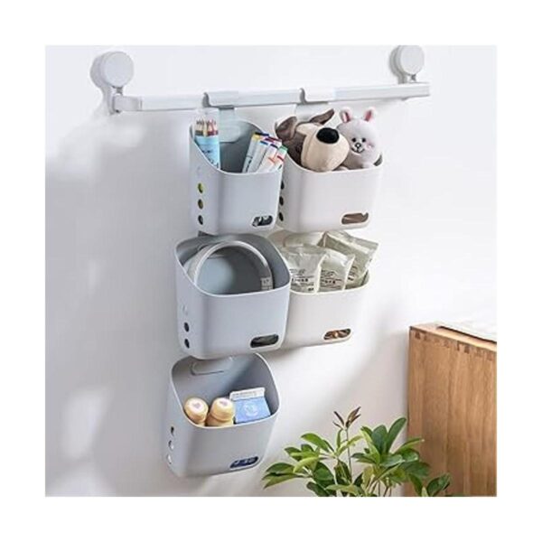 Cesta de ducha colgante de 3 piezas organizador portátil