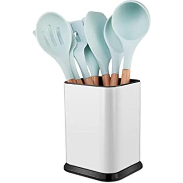 Soporte de utensilios de cocina de acero inoxidable para