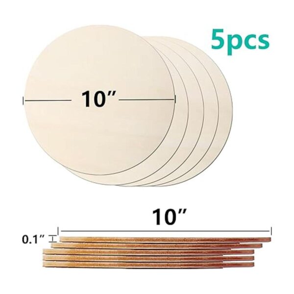 HILELIFE Rondas de madera para manualidades de 10