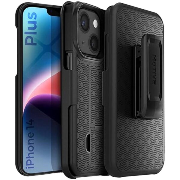 MOTIVE Funda para iPhone 14 Plus funda con clip para_1