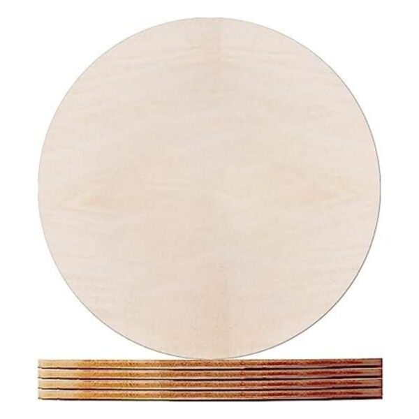 HILELIFE Rondas de madera para manualidades de 10