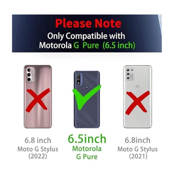 Buleens Funda para teléfono Moto G Pure con soporte de_2