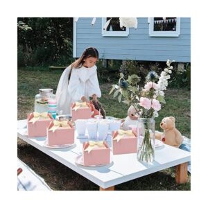 Oletx 12 cajas de regalo rosadas a dos aguas caja de_2