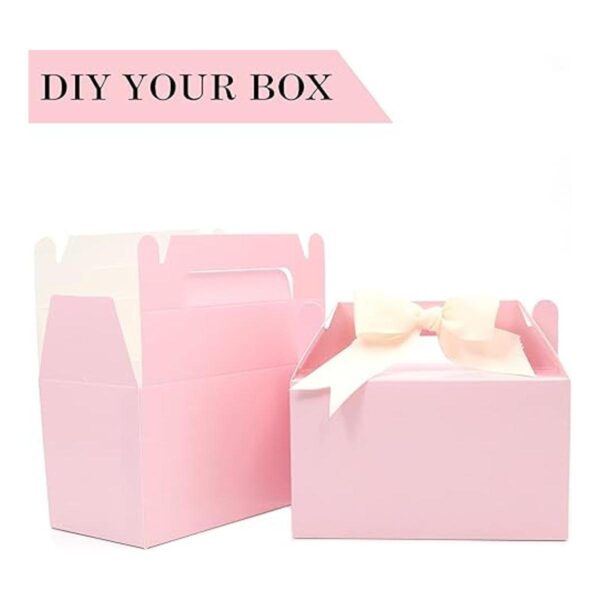 Oletx 12 cajas de regalo rosadas a dos aguas caja de_3