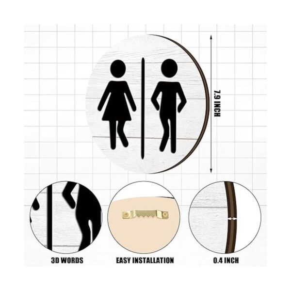 Divertidos letreros de baño divertidos y divertidos para_3