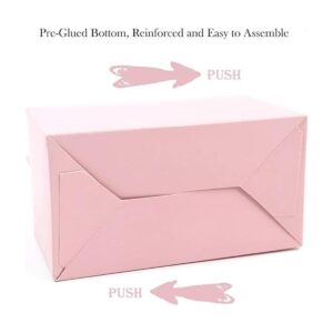 Oletx 12 cajas de regalo rosadas a dos aguas caja de_5