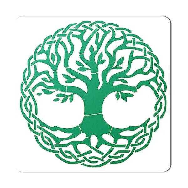 GORGECRAFT Plantillas redondas de árbol de la vida de 12 x