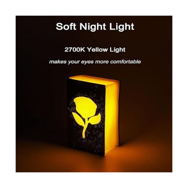 Lámpara de noche LED con temporizador luz de libro AAA_2