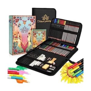 Tioucd 73 Pcs Drawing Kit Professional Art Supplies