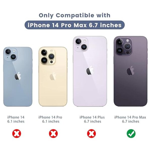 Maxdara Funda para iPhone 14 Pro Max con soporte y_2