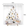 SVBright Linda cortina de ducha de gato para niños de 72