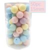 Cuentas de silicona de color caramelo de 0.591 in 50_2
