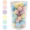 Cuentas de silicona de color caramelo de 0.591 in 50_1