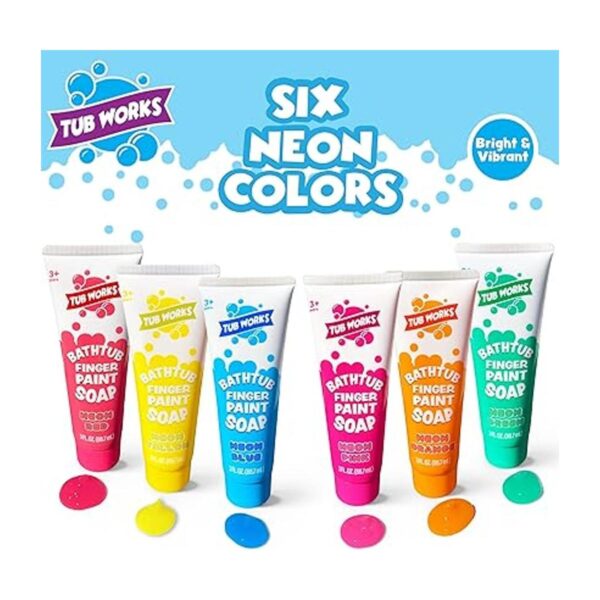 Tub Works Jabón de pintura para dedos de bañera paquete_2
