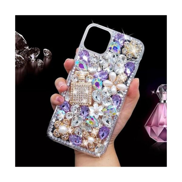 Losin Compatible con iPhone 14 Pro Max Funda de diamantes_5