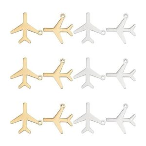 UNICRAFTALE 12 dijes colgantes de avión de pasajeros de 2_1