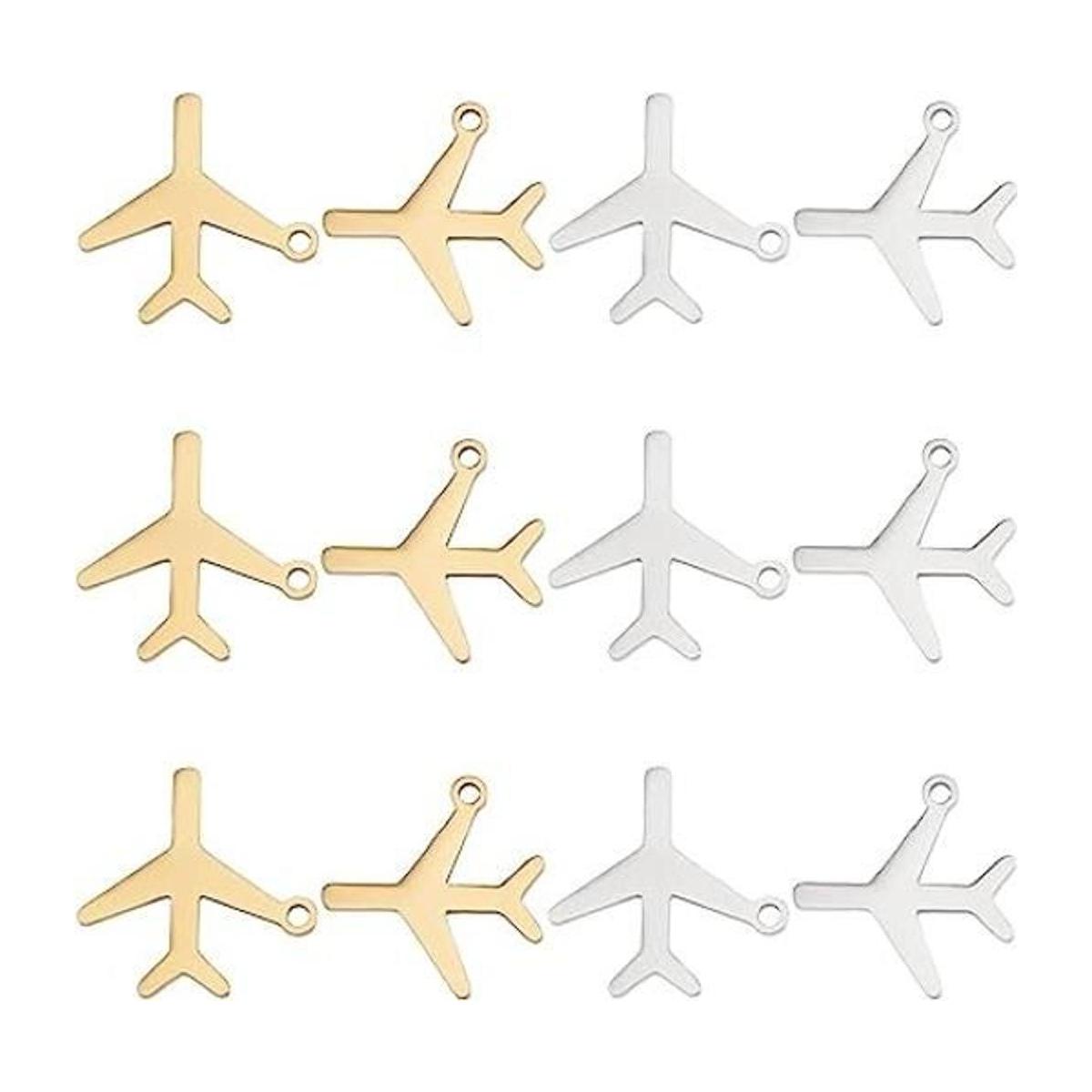 UNICRAFTALE 12 dijes colgantes de avión de pasajeros de 2