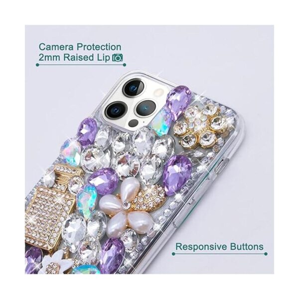 Losin Compatible con iPhone 14 Pro Max Funda de diamantes_2