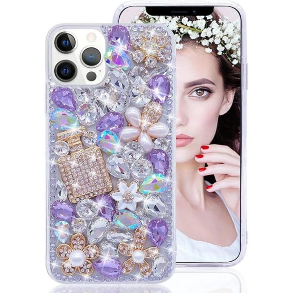 Losin Compatible con iPhone 14 Pro Max Funda de diamantes_1