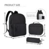 KOPHLY Mochila casual ligera para laptop con puerto de