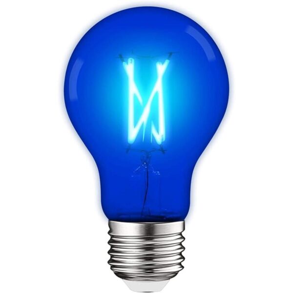 Luxrite Bombilla LED azul Edison A19 4.5 W equivalente a_1