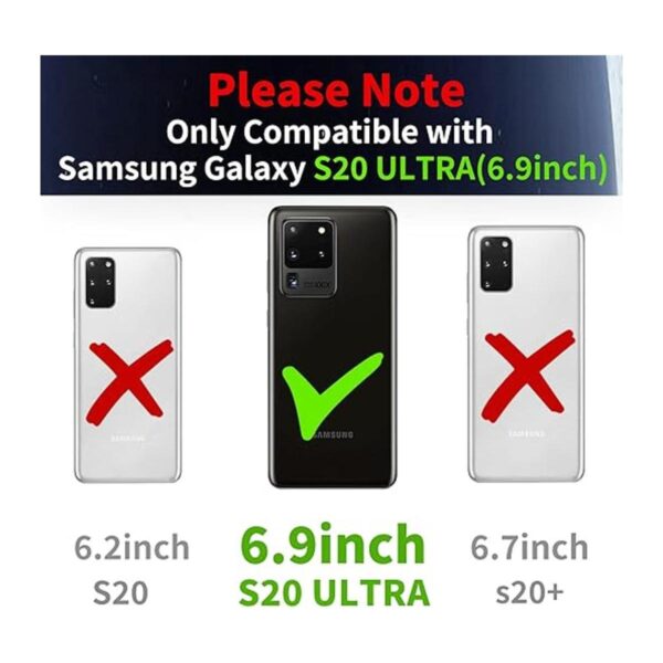 Buleens Funda para Samsung Galaxy S20 Ultra con soporte de_2