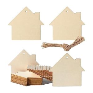 Casa de madera colgante con forma de casa madera sin