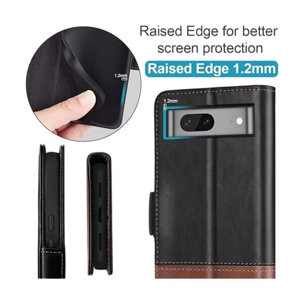 KEZiHOME Funda para Google Pixel 7 piel auténtica_5