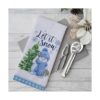 Seliem Winter Let it Snow Snowman Juego de 2 toallas de