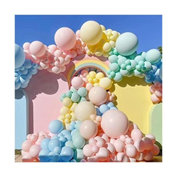 Kit de guirnalda de globos pastel de doble relleno globos_1