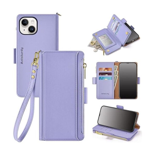 Antsturdy Funda tipo cartera para iPhone 14 Plus 5G de 6.7_1