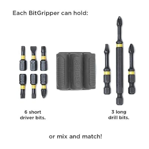 Spider Funda para herramientas BitGripper v2 paquete de_5
